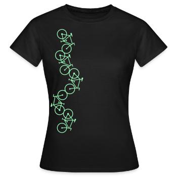 Fahrrad design - Frauen T-Shirt - Schwarz - Vorne - AI Model Female 172 dark (172cm)