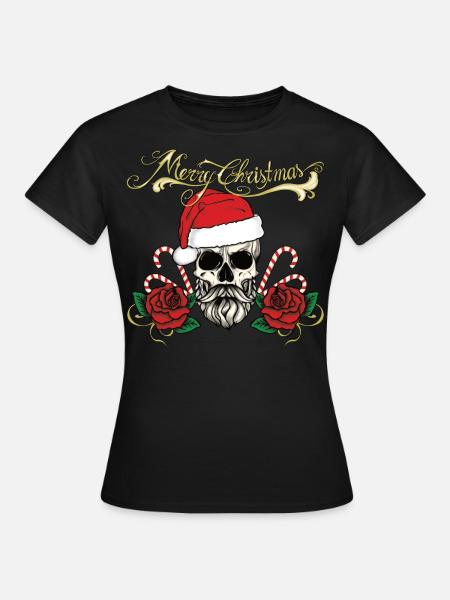 FROHE WEIHNACHTEN T-Shirt - Frauen T-Shirt - Schwarz