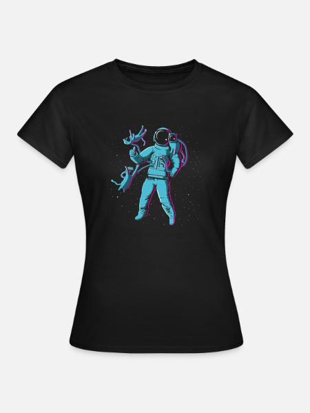 Intergalactic Cat Fancy Enthusiast - Women's T-Shirt - black