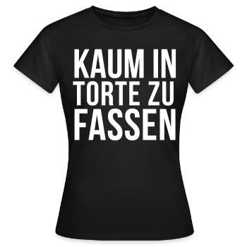 Torte Kuchen Gebäck Nachtisch Süßigkeiten Geschenk - Frauen T-Shirt - Schwarz - Vorne - AI Model Female 172 dark (172cm)