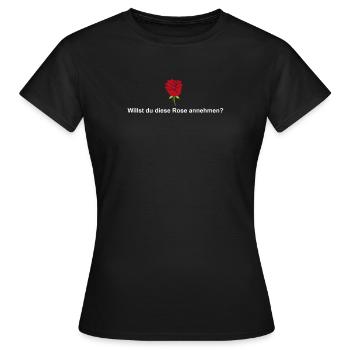 Rose - Frauen T-Shirt - Schwarz - Vorne - AI Model Female 172 dark (172cm)