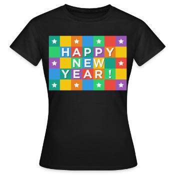 New Years Eve, New Year, New Year's Day, gift - Women's T-Shirt - black - Front - AI Model Female 172 dark (172cm)