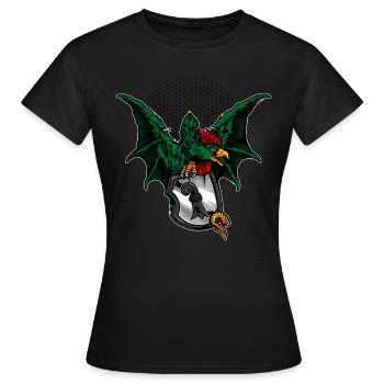 basilic - T-shirt Femme - noir - Devant - AI Model Female 172 dark (172cm)
