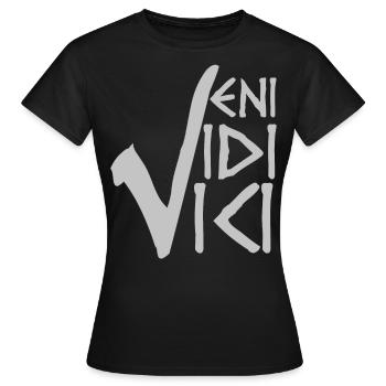 VENI VIDI VICI - T-shirt Femme - noir - Devant - AI Model Female 172 dark (172cm)