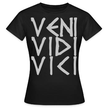 VENI VIDI VICI - T-shirt Femme - noir - Devant - AI Model Female 172 dark (172cm)