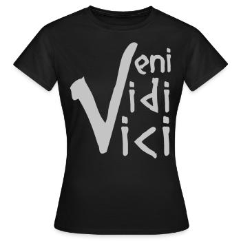 VENI VIDI VICI - T-shirt Femme - noir - Devant - AI Model Female 172 dark (172cm)