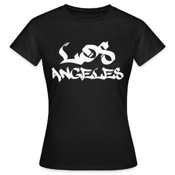 Los Angeles - Frauen T-Shirt - Schwarz - Vorne - AI Model Female 172 dark (172cm)