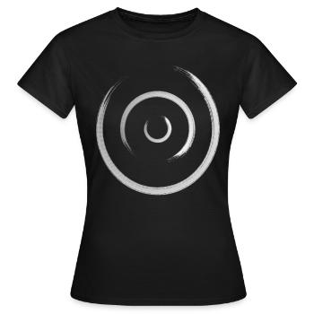 Cercles - T-shirt Femme - noir - Devant - AI Model Female 172 dark (172cm)