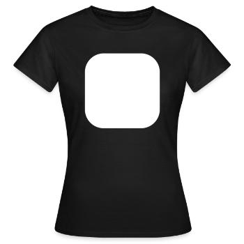 Rundes Quadrat - Frauen T-Shirt - Schwarz - Vorne - AI Model Female 172 dark (172cm)