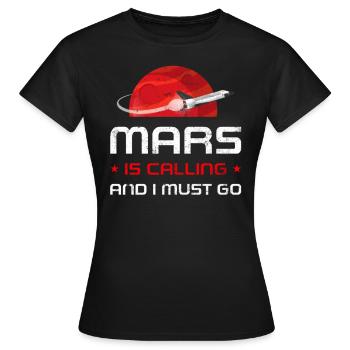 Mars - Frauen T-Shirt - Schwarz - Vorne - AI Model Female 172 dark (172cm)