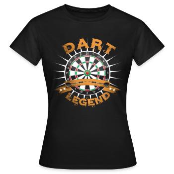 Jeu de fléchettes avec fléchettes - T-shirt Femme - noir - Devant - AI Model Female 172 dark (172cm)