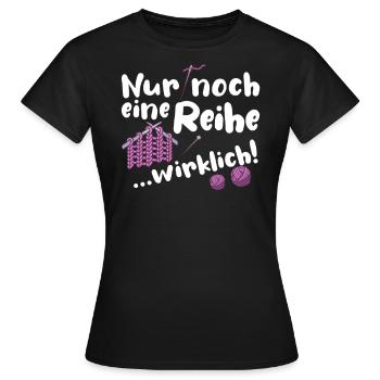 Strickerin Stricken Häklerin Häkeln Geschenk - Frauen T-Shirt - Schwarz - Vorne - AI Model Female 172 dark (172cm)