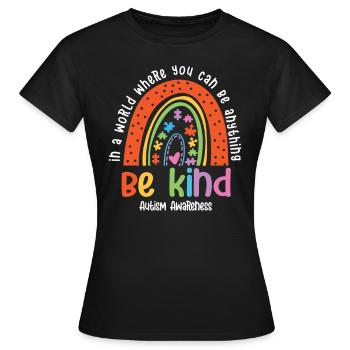 Autisme Conscience - T-shirt Femme - noir - Devant - AI Model Female 172 dark (172cm)