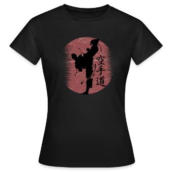 Karaté Arts martiaux Dojo - T-shirt Femme - noir - Devant - AI Model Female 172 dark (172cm)