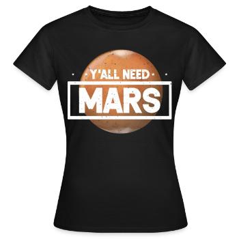 Mars - Frauen T-Shirt - Schwarz - Vorne - AI Model Female 172 dark (172cm)