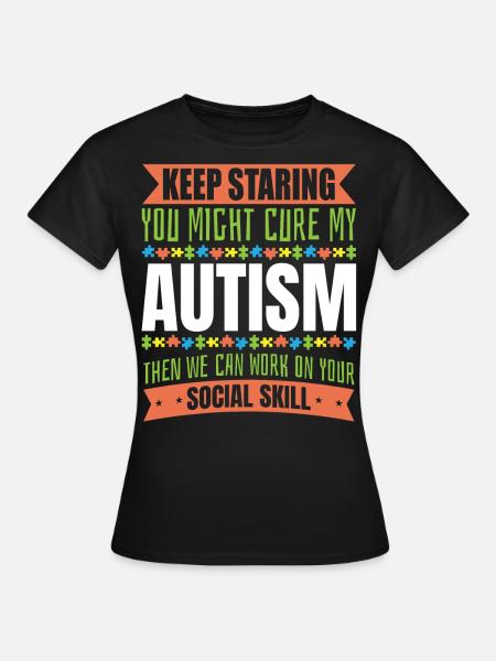 Autismus Bewusstsein - Frauen T-Shirt - Schwarz