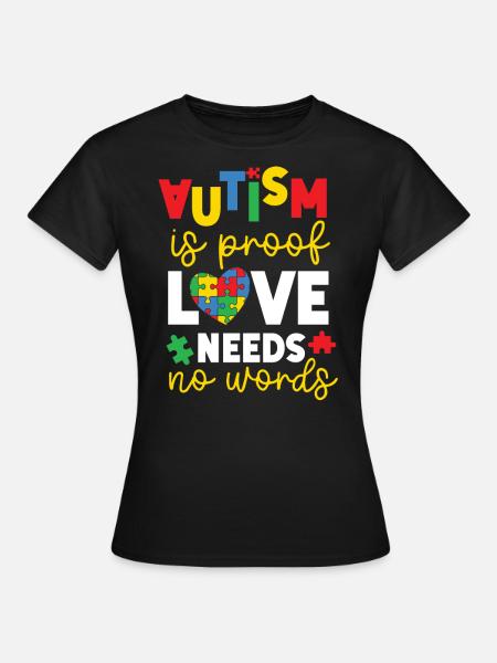 Autismus Bewusstsein - Frauen T-Shirt - Schwarz