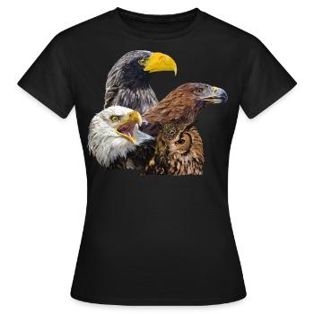 Raptors - Women's T-Shirt - black - Front - AI Model Female 172 dark (172cm)