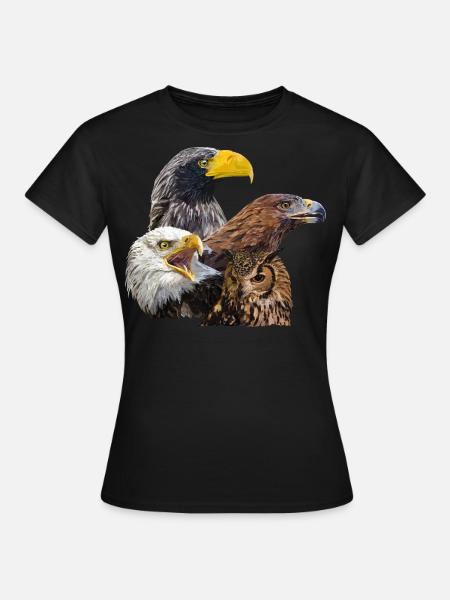 Greifvögel - Frauen T-Shirt - Schwarz