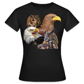 Raptors - Women's T-Shirt - black - Front - AI Model Female 172 dark (172cm)