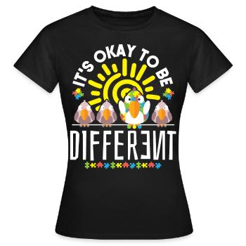 Autismus Bewusstsein - Frauen T-Shirt - Schwarz - Vorne - AI Model Female 172 dark (172cm)