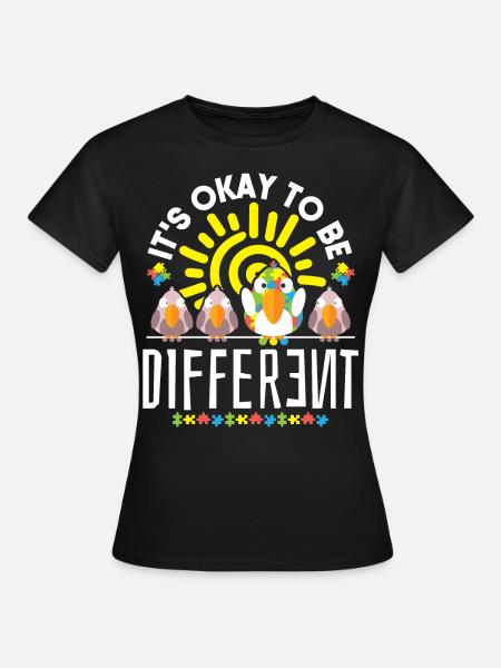Autismus Bewusstsein - Dame-T-shirt - sort