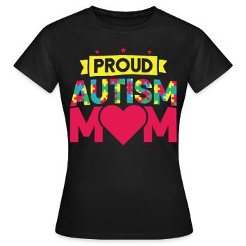 Autismus Bewusstsein - Frauen T-Shirt - Schwarz - Vorne - AI Model Female 172 dark (172cm)