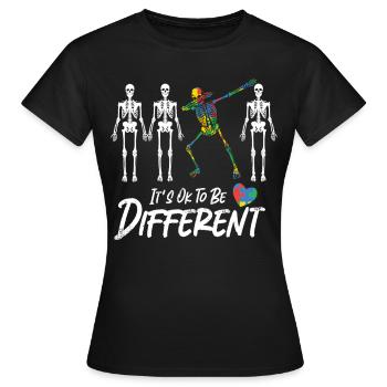 Autismus Bewusstsein - Frauen T-Shirt - Schwarz - Vorne - AI Model Female 172 dark (172cm)