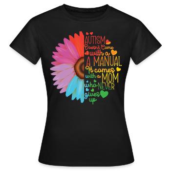 Autisme Conscience - T-shirt Femme - noir - Devant - AI Model Female 172 dark (172cm)