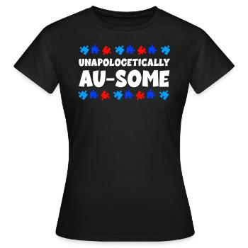 Autismus Bewusstsein - Frauen T-Shirt - Schwarz - Vorne - AI Model Female 172 dark (172cm)