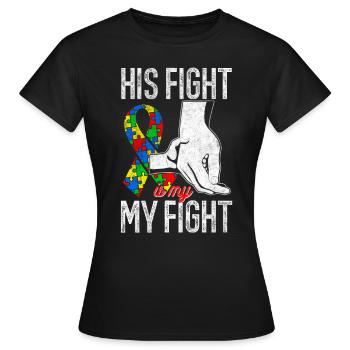 Autisme Conscience - T-shirt Femme - noir - Devant - AI Model Female 172 dark (172cm)