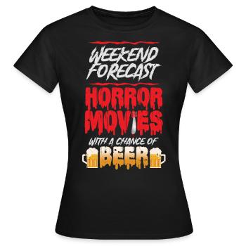 Film d’horreur - T-shirt Femme - noir - Devant - AI Model Female 172 dark (172cm)