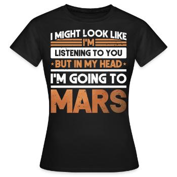 Mars - Frauen T-Shirt - Schwarz - Vorne - AI Model Female 172 dark (172cm)