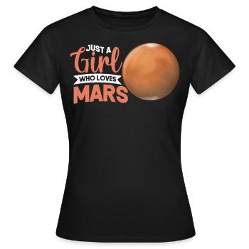 Mars - Frauen T-Shirt - Schwarz - Vorne - AI Model Female 172 dark (172cm)