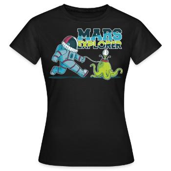 Mars - Frauen T-Shirt - Schwarz - Vorne - AI Model Female 172 dark (172cm)