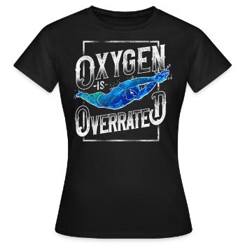 Swimming Swimmer Swim Oxygen Is - Women's T-Shirt - black - Front - AI Model Female 172 dark (172cm)