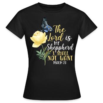 Christian Bible Verse Quote - Frauen T-Shirt - Schwarz - Vorne - AI Model Female 172 dark (172cm)