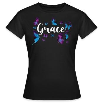 Christian Bible Verse Quote - Frauen T-Shirt - Schwarz - Vorne - AI Model Female 172 dark (172cm)