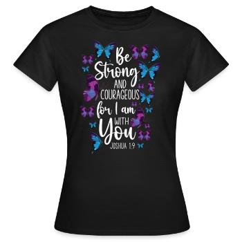 Christian Bible Verse Quote - Frauen T-Shirt - Schwarz - Vorne - AI Model Female 172 dark (172cm)