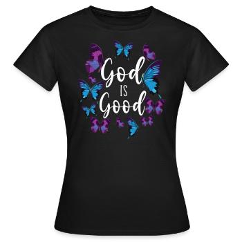 Christian Bible Verse Quote - Frauen T-Shirt - Schwarz - Vorne - AI Model Female 172 dark (172cm)
