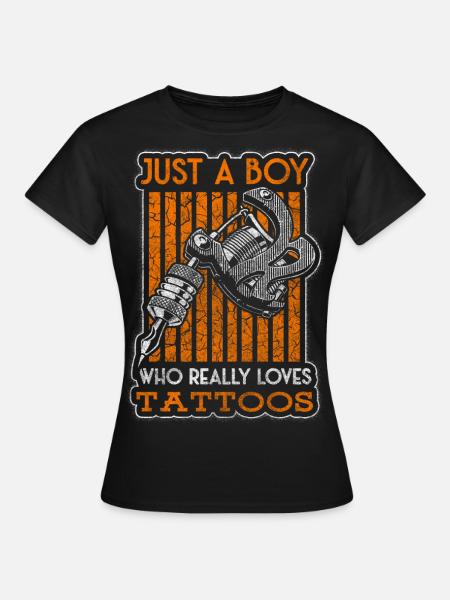 Tätowierer Tätowierungen Rockabilly Inked - Frauen T-Shirt - Schwarz