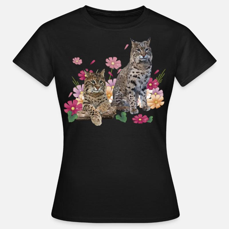 Luchs - Frauen T-Shirt - Schwarz