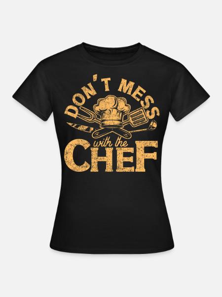 Cooking Cook Vintage Kitchen Chef - Women's T-Shirt - black