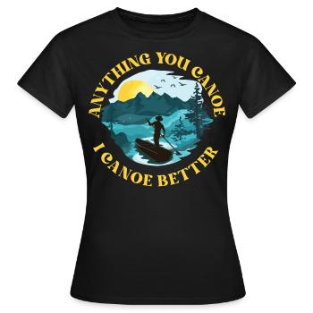 Canoë Canoë Tout ce que vous Canoë - T-shirt Femme - noir - Devant - AI Model Female 172 dark (172cm)