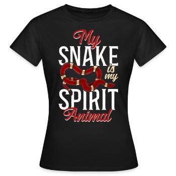 Serpent Serpent Mon Serpent Est Mon Serpent - T-shirt Femme - noir - Devant - AI Model Female 172 dark (172cm)