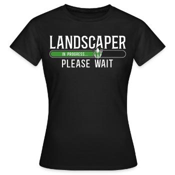 Landscaper Landscaping Landscape - Women's T-Shirt - black - Front - AI Model Female 172 dark (172cm)