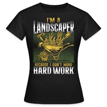 Landscaper Landscaping Landscape - Women's T-Shirt - black - Front - AI Model Female 172 dark (172cm)