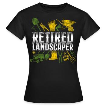 Landscaper Landscaping Landscape - Women's T-Shirt - black - Front - AI Model Female 172 dark (172cm)