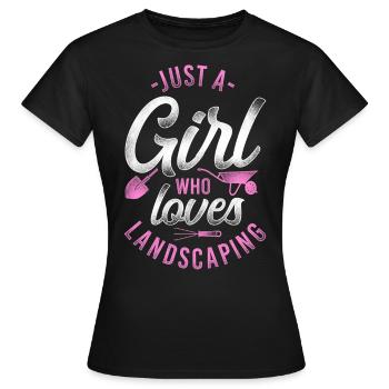 Landscaper Landscaping Landscape - Women's T-Shirt - black - Front - AI Model Female 172 dark (172cm)
