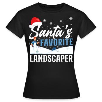 Landscaper Landscaping Landscape - Women's T-Shirt - black - Front - AI Model Female 172 dark (172cm)